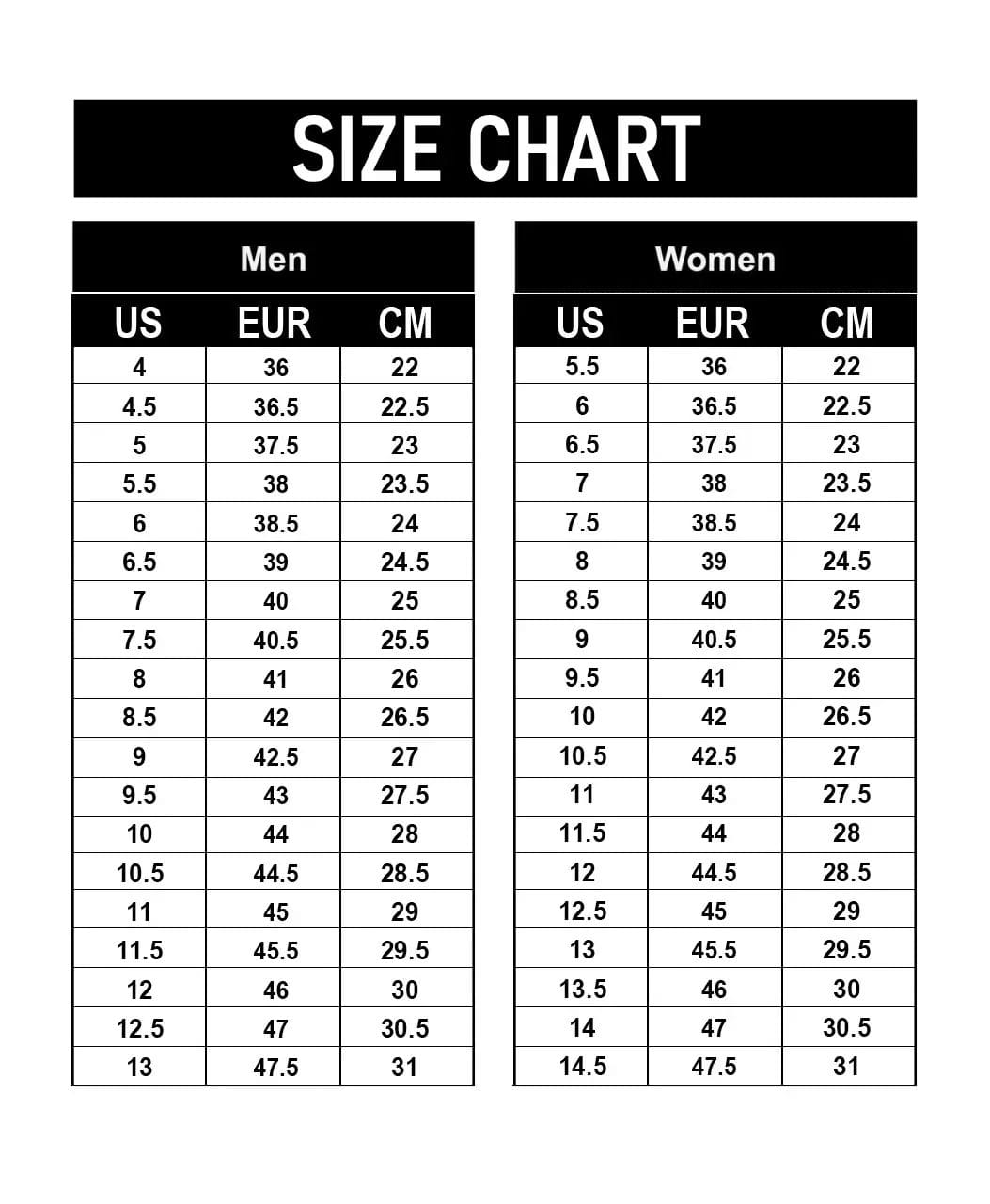 Unisex Shoes